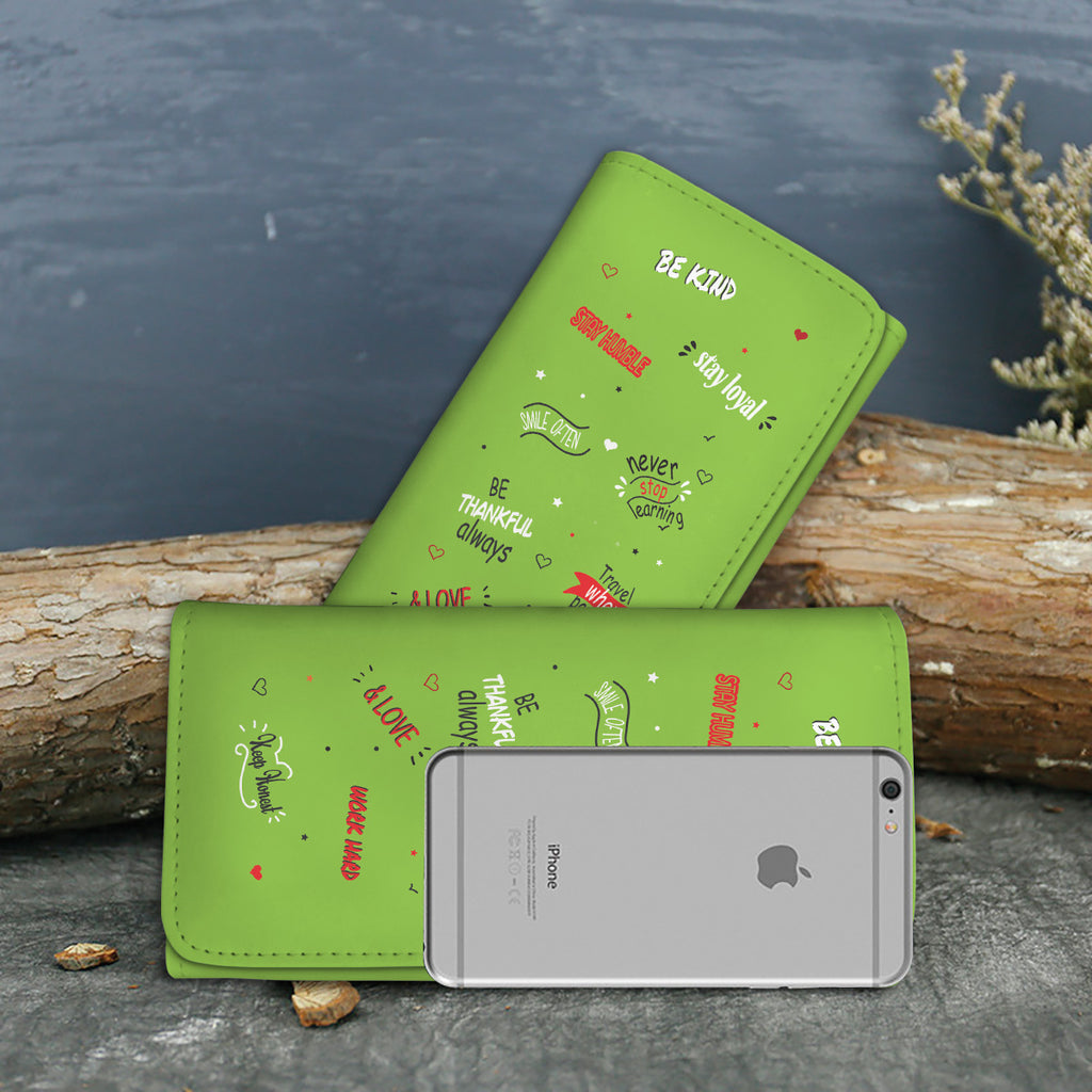 Life Quotes Women's Wallet | Green