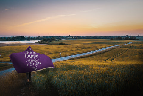 Image of Happy Hooded Blanket | Purple