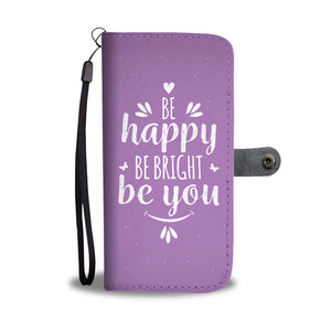 Happy Phone Wallet Case | Purple