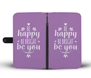 Happy Phone Wallet Case | Purple