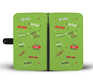 Life Quotes Phone Wallet Case | Green