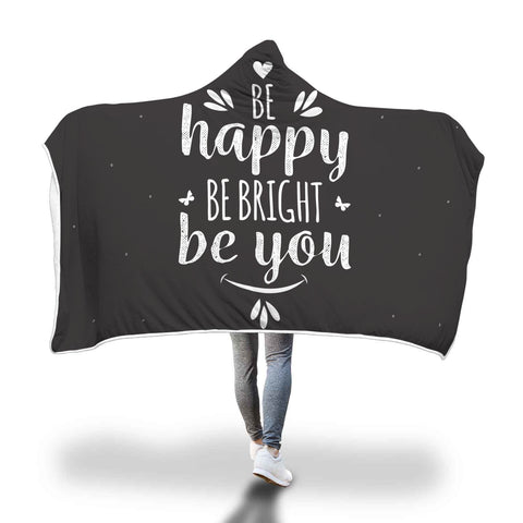 Image of Happy Hooded Blanket | Black