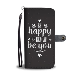 Happy Phone Wallet Case | Black