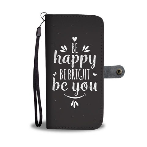 Image of Happy Phone Wallet Case | Black