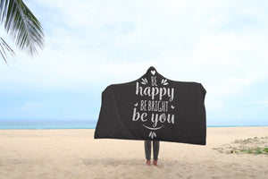 Happy Hooded Blanket | Black