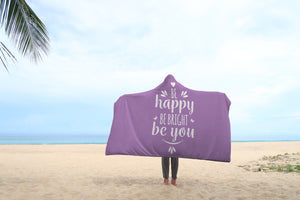 Happy Hooded Blanket | Purple